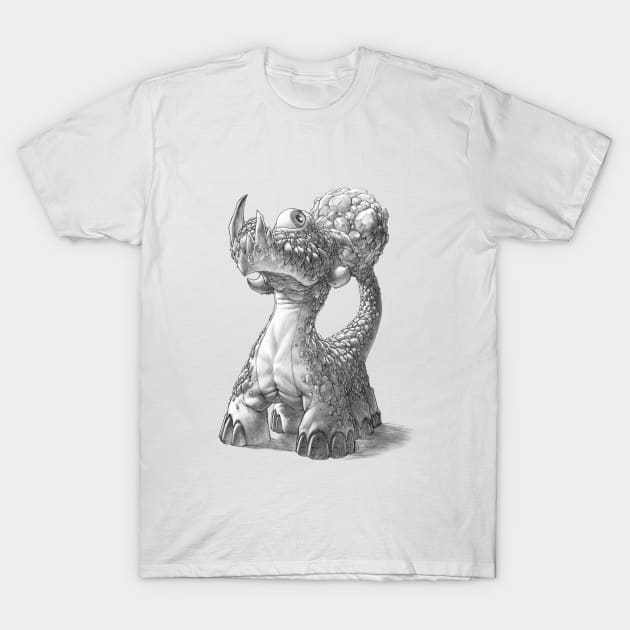 The Rocktail Cyclodile T-Shirt by gregorytitus